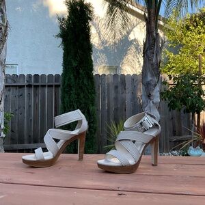 Calvin Klein Cream Stiletto Heels